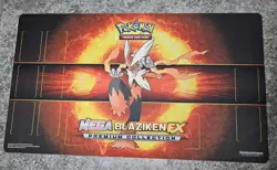 Pokemon Trading Card Game Playmat TCG Mega Blaziken EX Premium Collection 2015 - Image 1