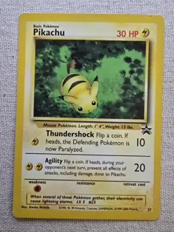 Pokemon TCG - Pikachu Black Star Promo - 27 - NM - Rare Card - Image 1