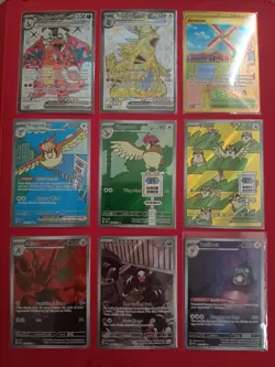 Pokemon Tcg Obsidian Flames 9 Card Lot Full Art Sir Illustration Rare Gold Nm - Image 1