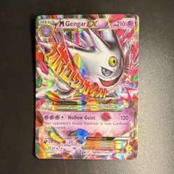 Pokemon Mega Gengar EX XY166 XY Promo Holo Collectible Card Game Card - Image 1
