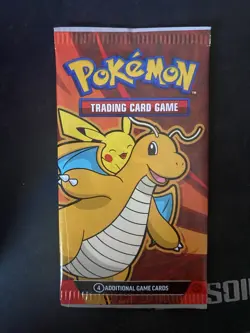 Nintendo Pokemon TCG 2024 McDonald's Booster Pack 4 Cards Pikachu Dragonite - Image 1