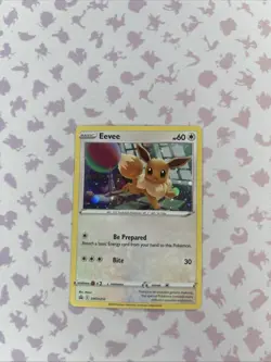 Pokemon TCG Eevee SWSH212 Holo Sword Shield Cosmos Black Star Promo Card - Image 1