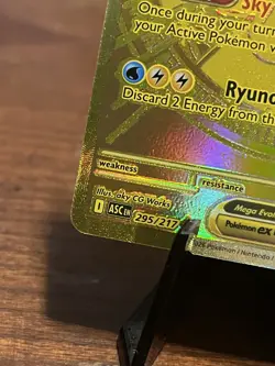 Mega Dragonite EX Full Art Gold Holo 370 HP Pokemon Card 295/217 TCG - Image 4
