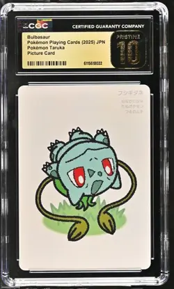 2025 POKEMON JAPANESE TARUKA PICTURE CARD BULBASAUR CGC 10 PRISTINE - Image 1
