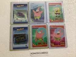 2003 Upper Deck SpongeBob Aquatic Amigos 1st Edition 6 card lot 1st edition - Image 1