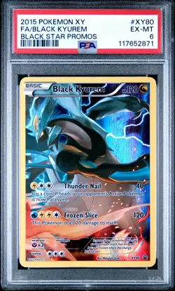 2015 POKEMON BLACK STAR PROMO BLACK KYUREM #XY80 PSA 6 EX #117652871 - Image 1