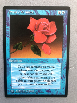 Mtg Carte Magic Fbb Foreign Black border Mana Short French LP/MP - Image 1