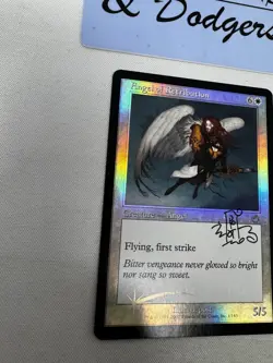 Angel of Retribution - Torment FOIL - Magic the Gathering MTG - Signed - Image 2