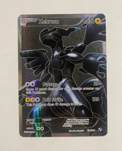 Zekrom Black and White Full Art Holo 114/114 Rare Lightly Played LP Pokemon Card - Image 1