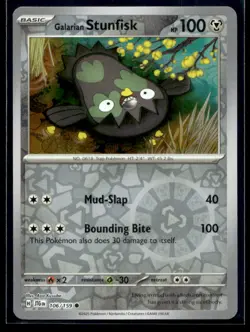 Galarian Stunfisk SV09: Journey Together 106/159 NM Pokemon TCG | Buy 10 Get 10 - Image 1