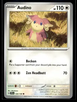 Audino SV09: Journey Together 124/159 NM Pokemon TCG | Buy 10 Get 10 Free - Image 1