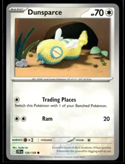 Dunsparce SV09: Journey Together 120/159 NM Pokemon TCG | Buy 10 Get 10 Free - Image 1
