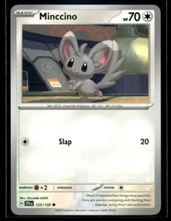 Minccino SV09: Journey Together 125/159 NM Pokemon TCG | Buy 10 Get 10 Free - Image 1