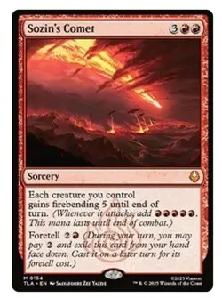 1x MTG Sozin's Comet - Avatar Myrhic! NM Mint! - Image 1