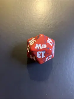 MTG Core Set 2019 Spindown Die - Life Counter - Red Near-Mint!! - Image 1