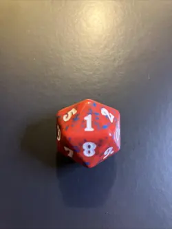 MTG Core Set 2019 Spindown Die - Life Counter - Red Near-Mint!! - Image 2
