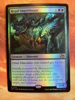 MTG Foil Regal Imperiosaur Aetherdrift Rare Green Dinosaur Near-Mint!! - Image 1