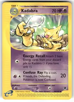 Kadabra 84/165 Uncommon Expedition Base Set Non-Holo Pokemon NM - Image 1