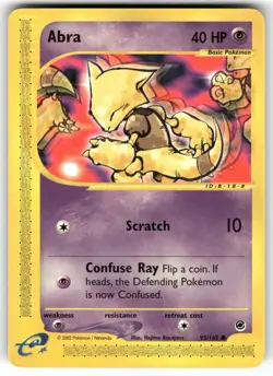 Abra 93/165 Common Expedition Base Set Pokemon NM - Image 1