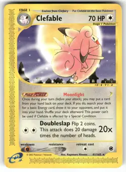 Clefable 41/165 Rare Expedition Base Set Pokemon NM - Image 1