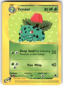 Ivysaur 82/165 Uncommon Expedition Base Set Non-Holo Pokemon NM - Image 1