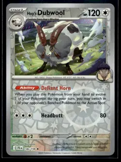 Hop's Dubwool SV09: Journey Together 136/159 NM Pokemon TCG | Buy 10 Get 10 Free - Image 1
