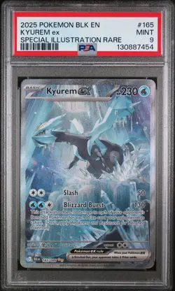 Kyurem Ex Pokemon Blk En-Black Bolt 165/086 PSA 9 - Image 1