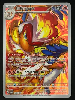 Infernape 173/167 Illustration Rare Twilight Masquerade Pokemon Near Mint - Image 1