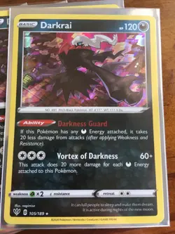 Darkrai 105/189 Cosmos Holo Darkness Ablaze 2020 Pokemon - Image 1