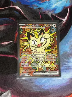 Pokemon TCG Meowth Special Illustration Rare 121/088 Perfect Order NM - Image 1