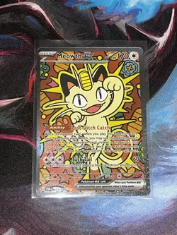 Pokemon TCG Meowth Special Illustration Rare 121/088 Perfect Order NM - Image 2