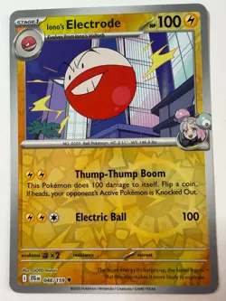 2025 Pokemon Journey Together - Iono’s Electrode Reverse Holo No. 48/159 - Image 1