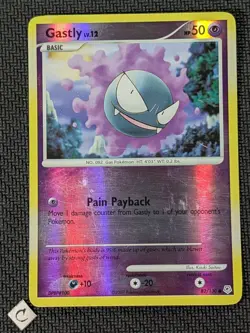 Gastly 82/130 - Diamond and Pearl Reverse Holo Pokemon TCG MP - Image 1