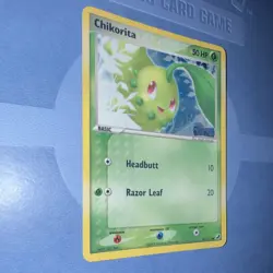 Pokemon TCG Chikorita Unseen Forces 51/115 Reverse Holo Common Basic 2005 ENG - Image 2