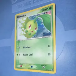 Pokemon TCG Chikorita Unseen Forces 51/115 Reverse Holo Common Basic 2005 ENG - Image 3
