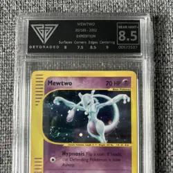 Get Graded 8.5 Mewtwo Holo Rare 20/165 EXPEDITION Pokemon 2002 HARD TO FIND SLAB - Image 3