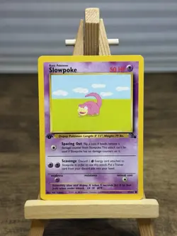 Slowpoke 55/62 Common Fossil Pokemon 1st Edition Near Mint NM - Image 1
