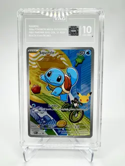 2026 POKEMON PROMO FIRST PARTNER ILLUSTRATION COLLECTION #039 SQUIRTLE TAG 10 - Image 1