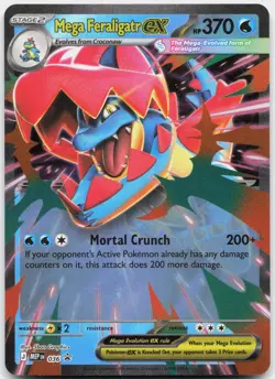 Mega Feraligatr ex 036 Holo Promo ME: Mega Evolution Promo Pokemon Near Mint - Image 1