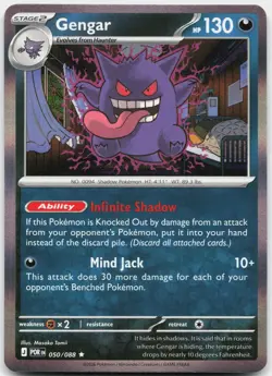 Gengar 050/088 Rare Perfect Order Pokemon Holo Near Mint - Image 1