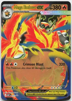 Mega Emboar ex 035 Holo Promo ME: Mega Evolution Promo Pokemon Near Mint - Image 1