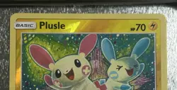 Pokemon Plusle 33/73 Reverse Holo Shining Legends 2017 LP - Image 3