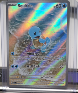 Pokemon Squirtle 170/165 Illustration Rare Holo Scarlet Violet 151 EN 2023 - Image 1