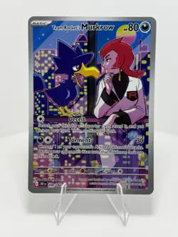 2025 Pokemon TCG Destined Rivals Team Rocket's Murkrow DRI 200/182 NM/M - Image 1