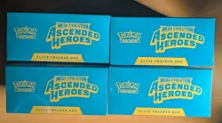 Pokemon Mega Evolutions Ascended Heroes ETB Elite Trainer Box Lot Of 4 - Image 3