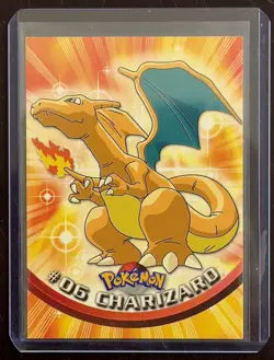 1999 Topps Pokemon Charizard 1st Edition Print Blue Logo #6 - Image 1