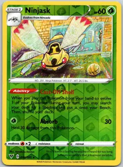 Ninjask 014/185 Reverse Holo Rare Vivid Voltage NM - Image 1