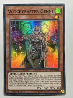 Witchcrafter Genni 1st Ed Super Rare Ignition Assault IGAS-EN021 LP-LP YuGiOh - Image 1