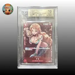 BGS PRISTINE 10 One Piece Card Nami Promo ST01-007 Japanese graded Card - Image 1
