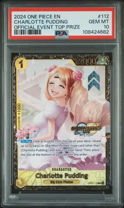 [PSA 10] Charlotte Pudding OP03-112 - Top 64 Prize Promo Regionals ONE PIECE - Image 1